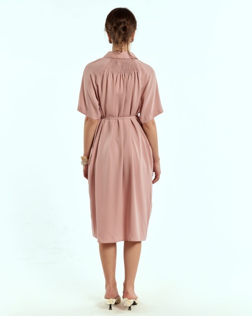 SIXDO Woven Flared Dress for Women